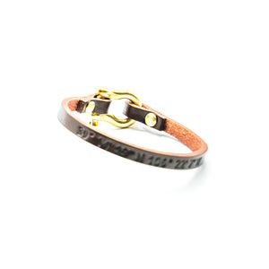 Leather Bracelet with HMI Coordinates